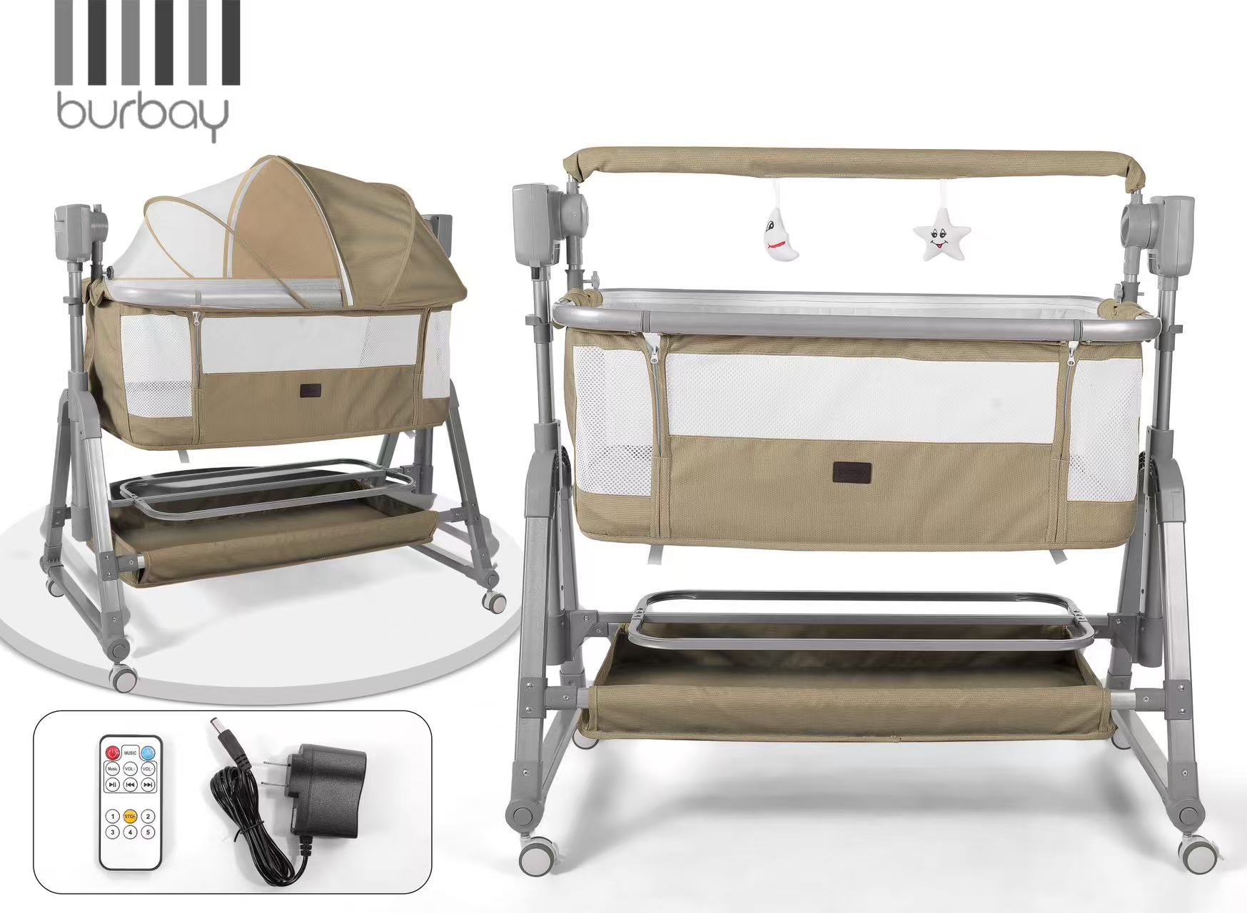 Lit Bébé Automatique avec Télécommande et Musique | MD_6