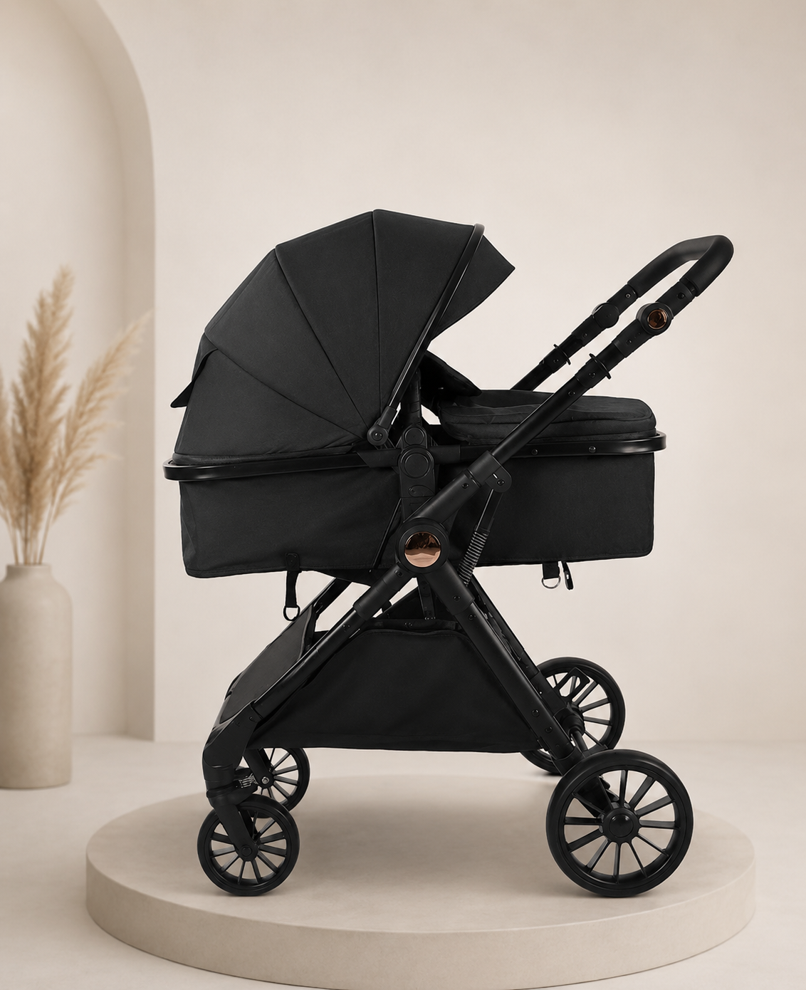 Poussette Luxe Noir | Z768