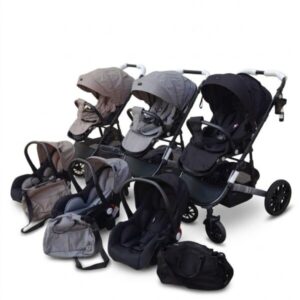 Poussette Burbay 3 en 1 – Poussette Bébé avec Maxi-Cosi & Sac à Langer | VC30+C