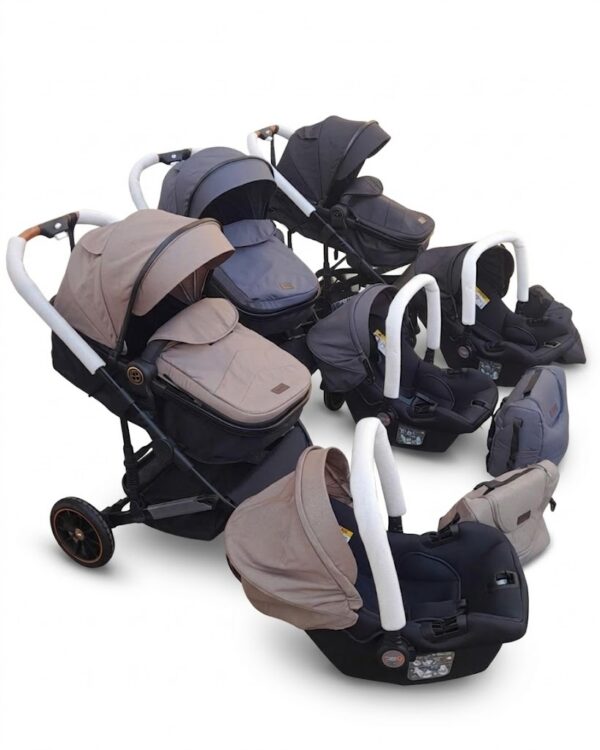 Poussette Burbay – 3-en-1 avec Siège Auto et Sac à Langer | H6+C