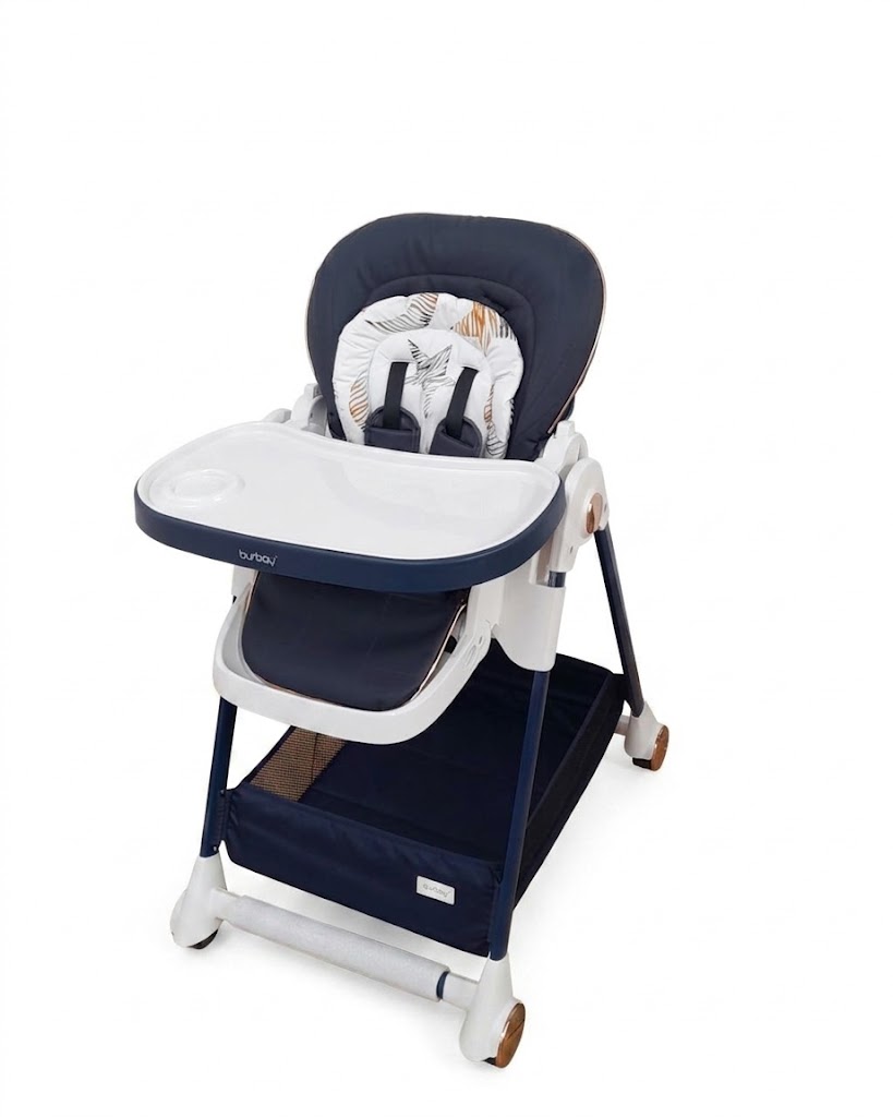 Chaise Haute Burbay Réglable avec Double Plateau | AC828