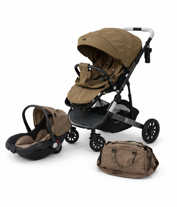 Poussette Burbay 3 en 1 – Poussette Bébé avec Maxi-Cosi & Sac à Langer | VC30+C