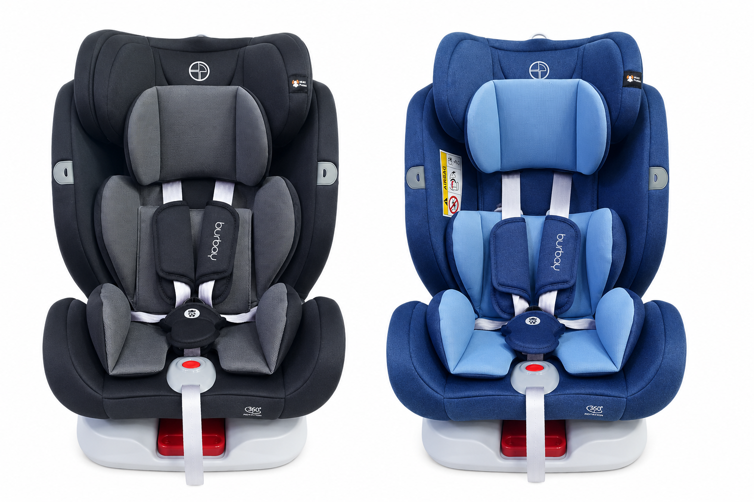 Siège Auto Burbay Isofix Rotatif 360° Bleu (0-36 kg) | AG405