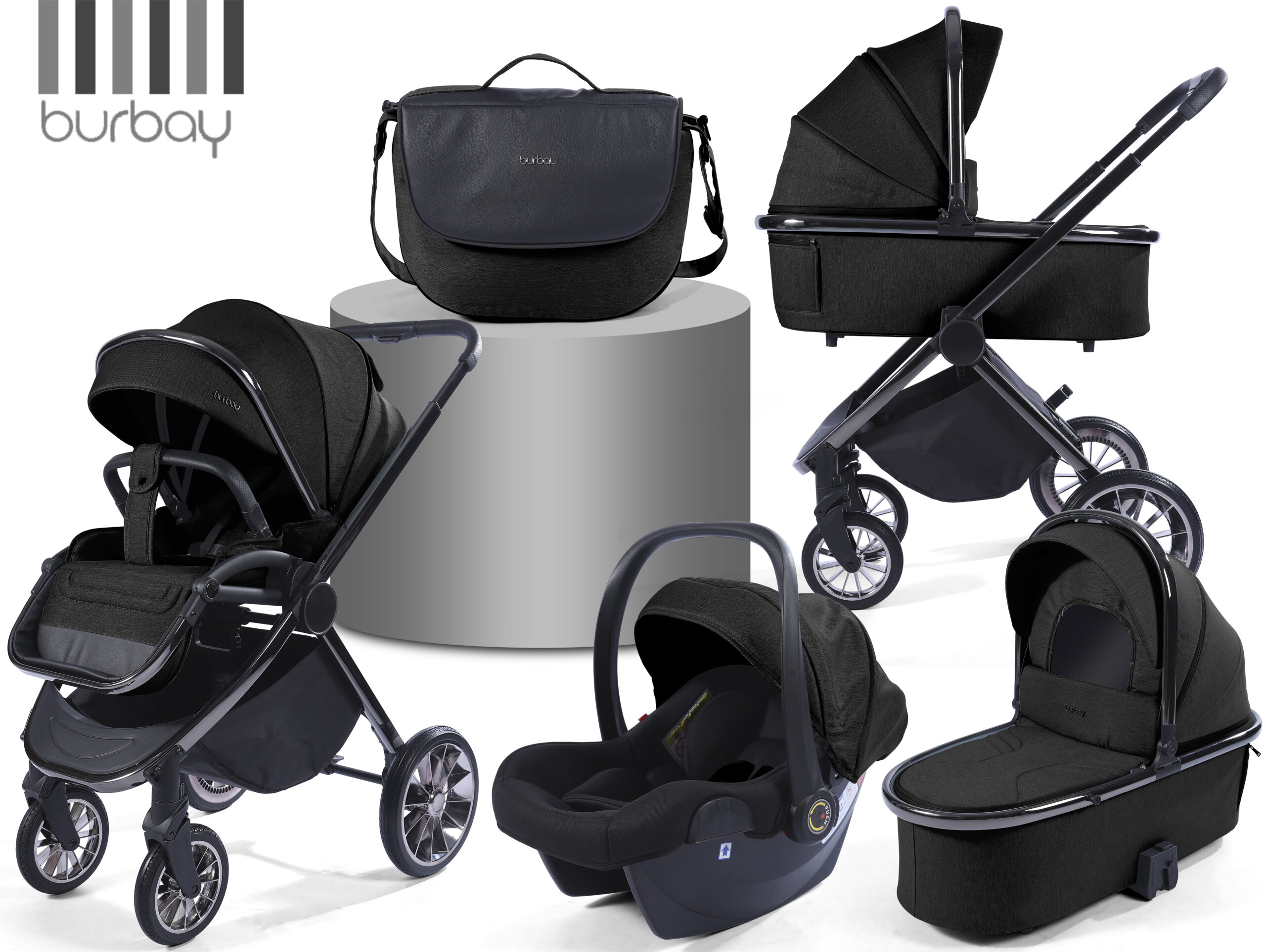Pack Poussette 4 en 1 Burbay Premium Comfort | AS105