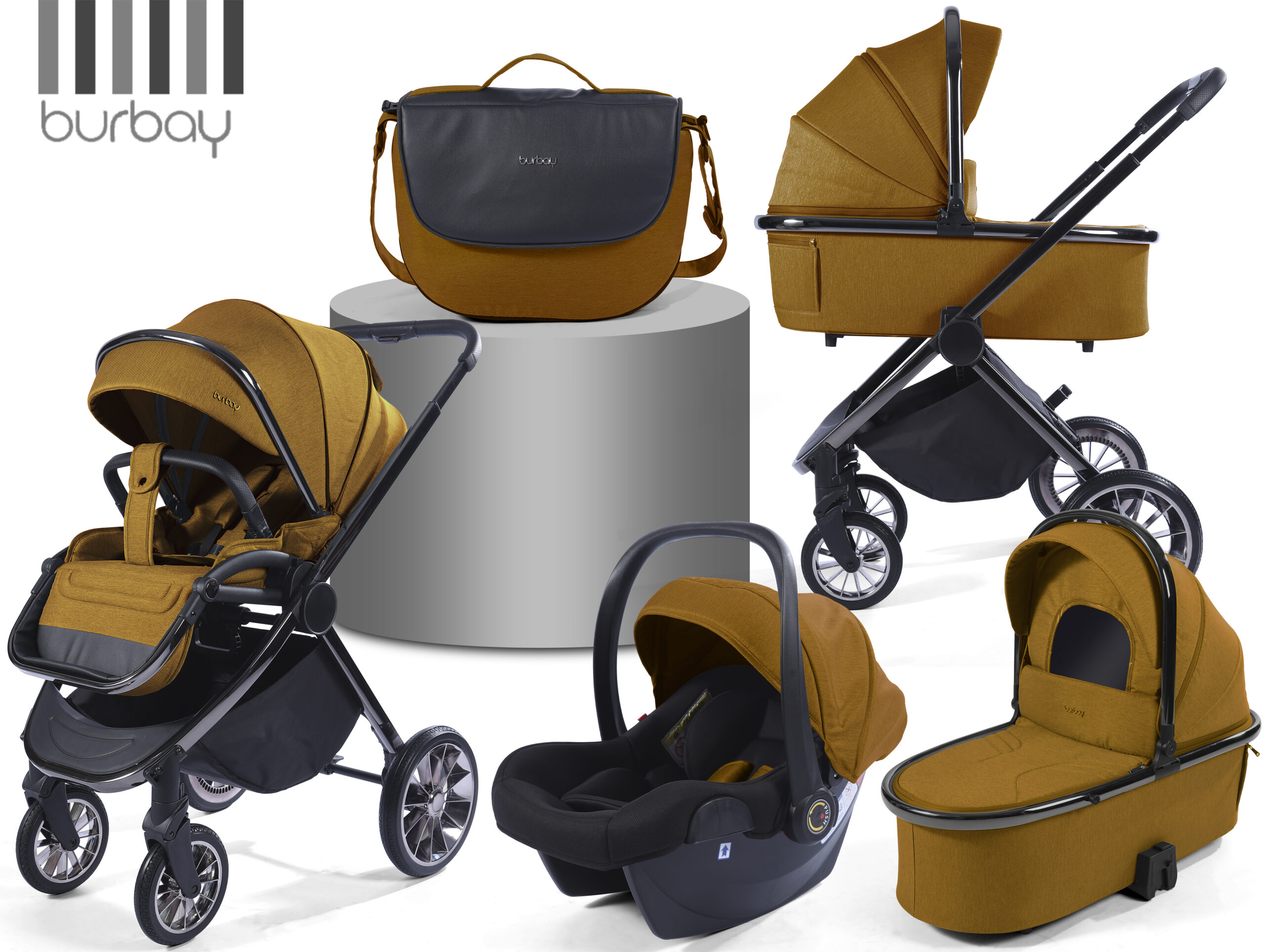 Pack Poussette 4 en 1 Burbay Premium Comfort | AS105