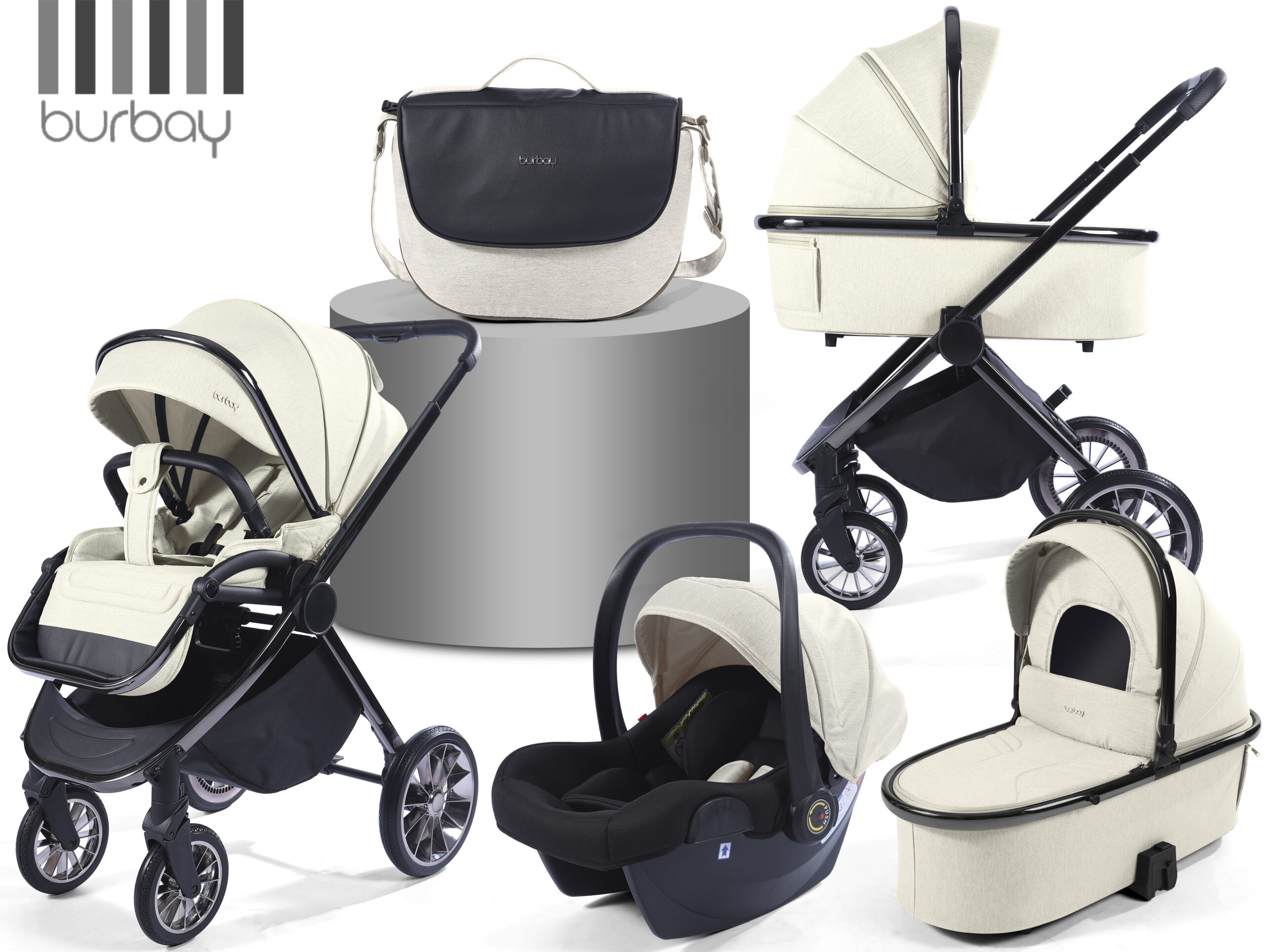 Pack Poussette 4 en 1 Burbay Premium Comfort | AS105
