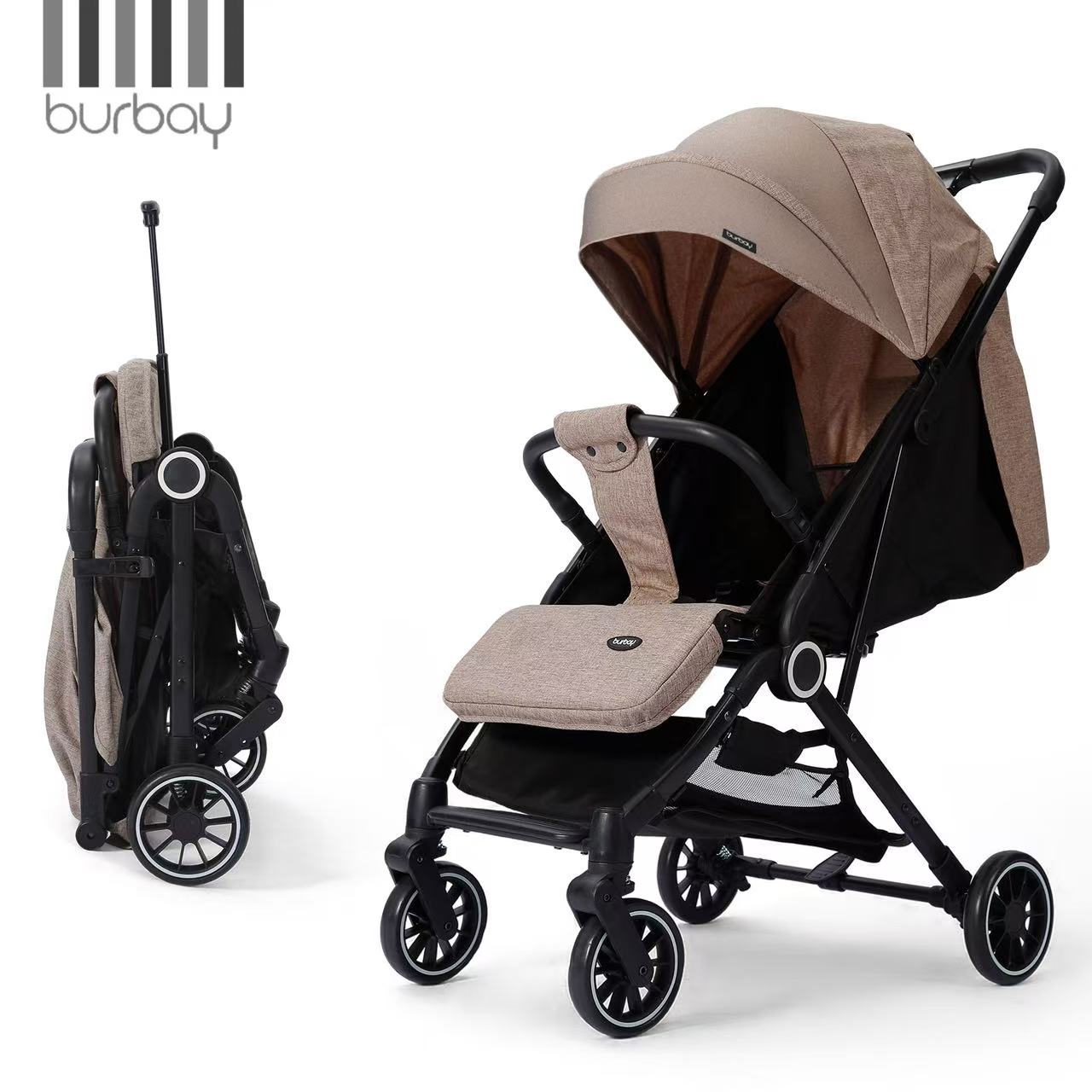 Poussette Valise Burbay Compacte Noir (Naissance – 4 ans) | X5
