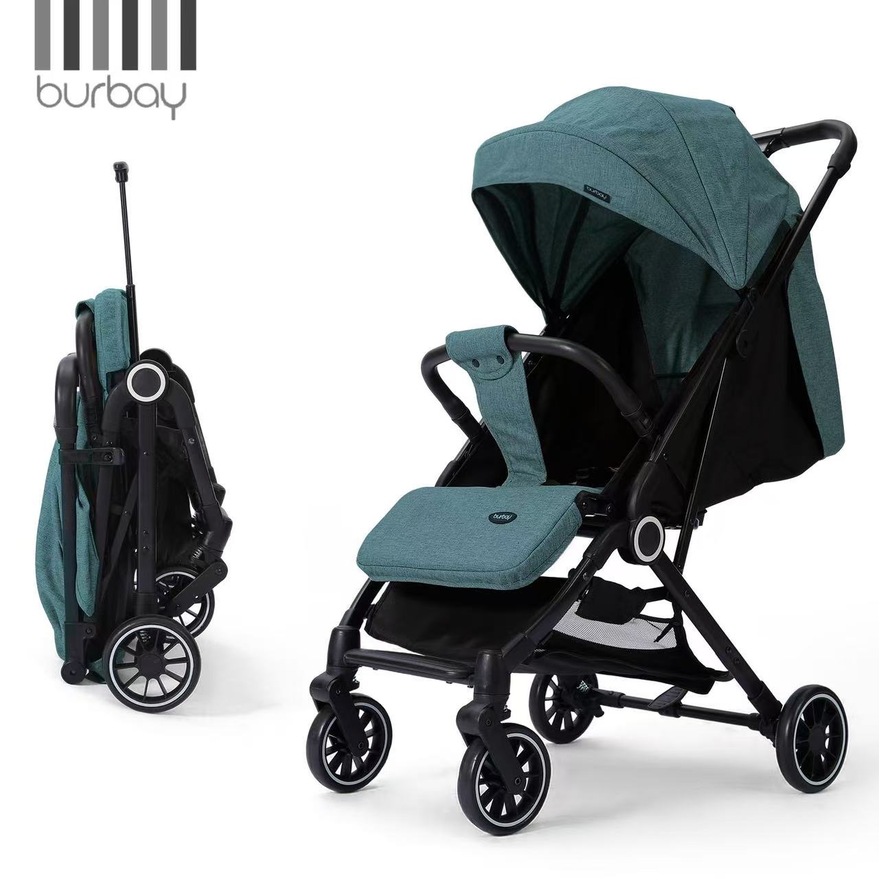 Poussette Valise Burbay Compacte Noir (Naissance – 4 ans) | X5
