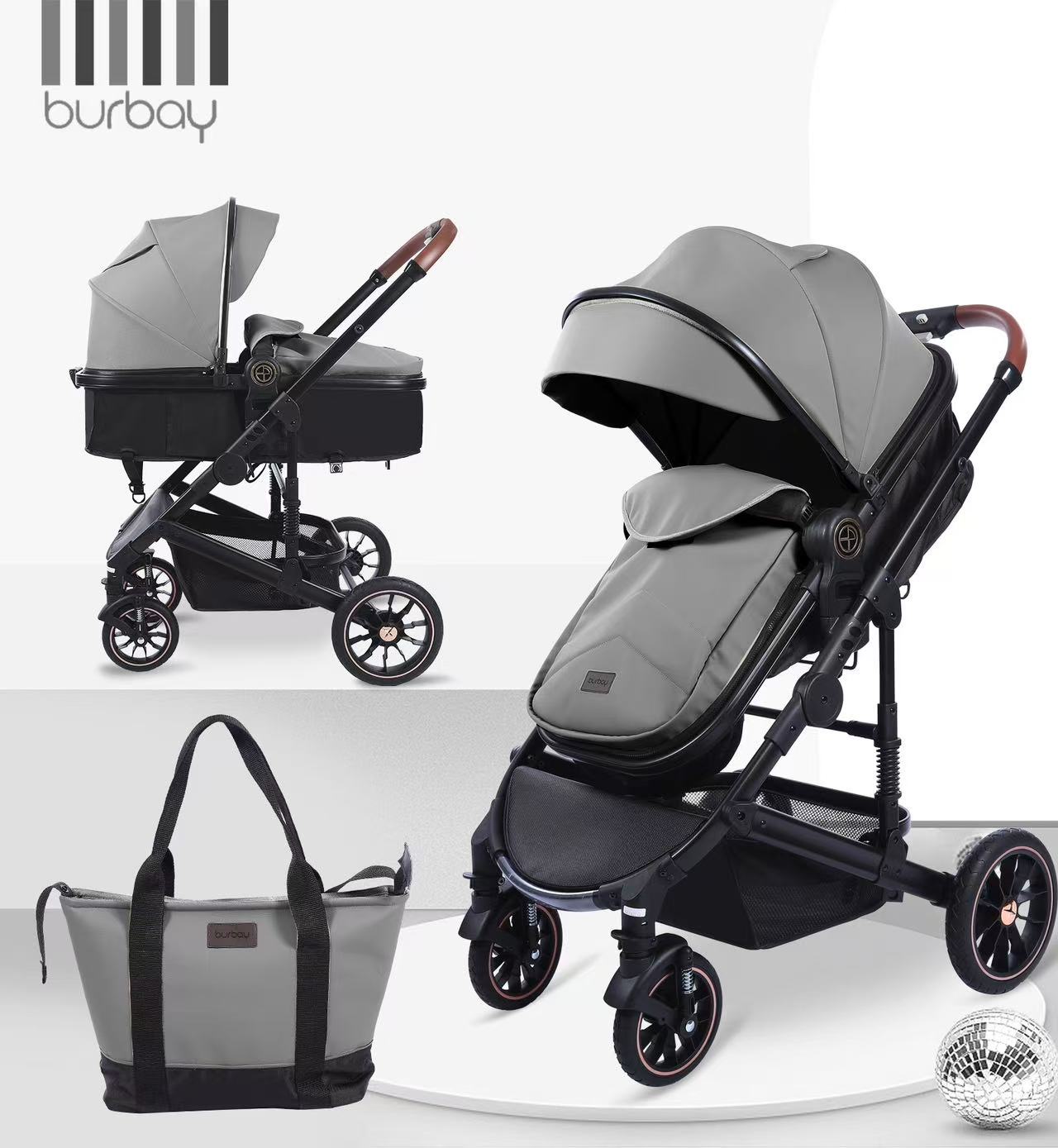 Poussette Burbay avec Sac | H6