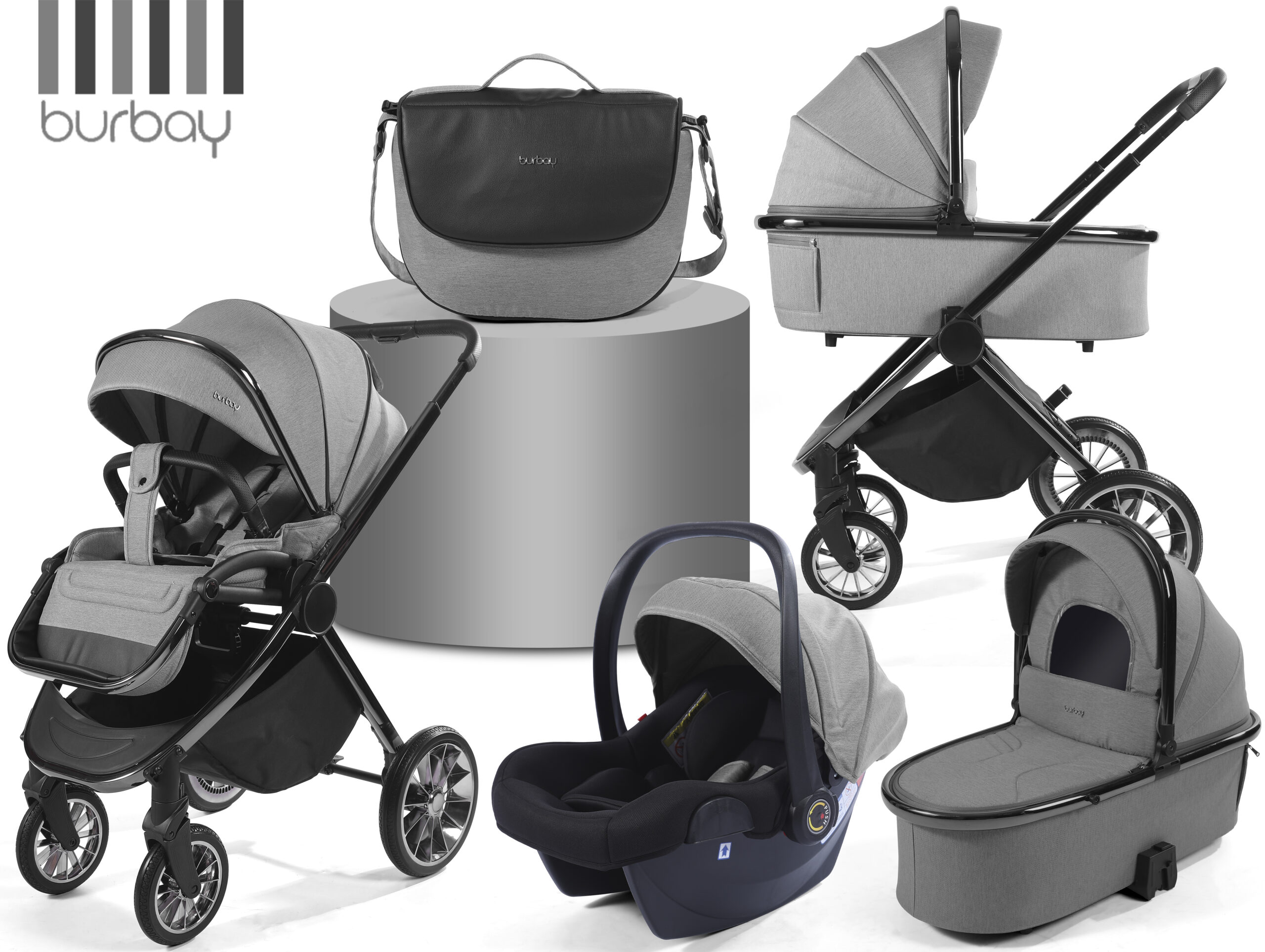 Pack Poussette 4 en 1 Burbay Premium Comfort | AS105