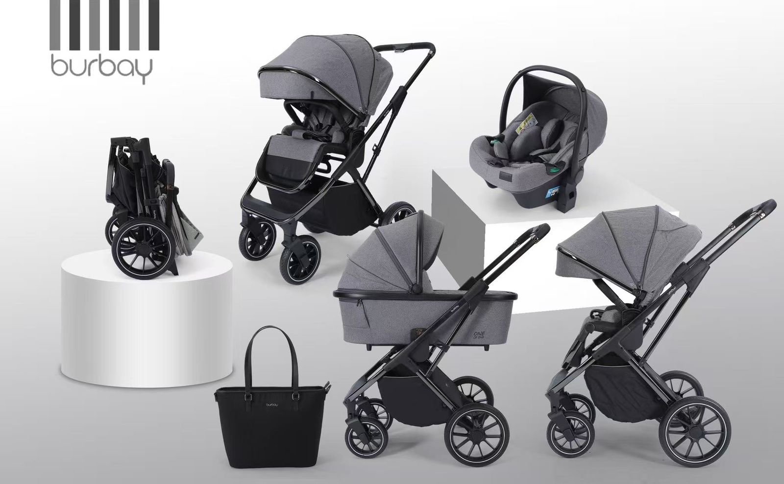 Poussette Burbay 3-en-1 | E77