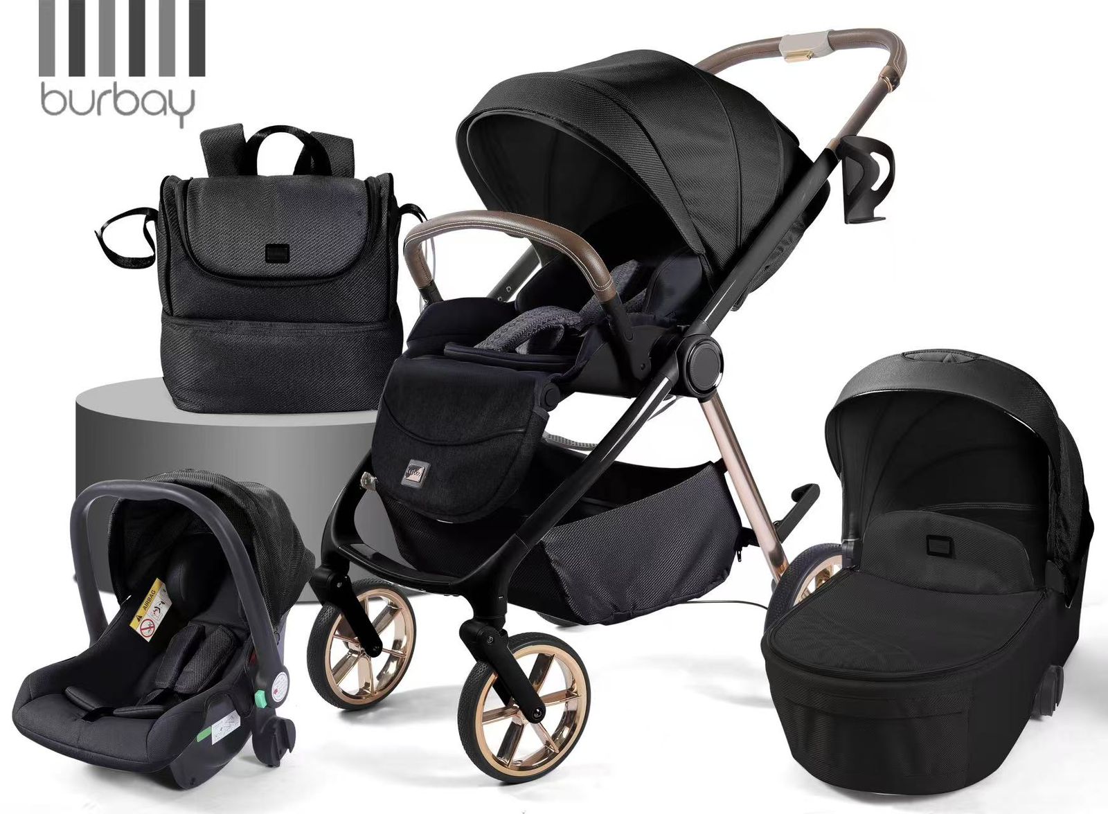 Poussette Burbay  3-en-1 | PC900