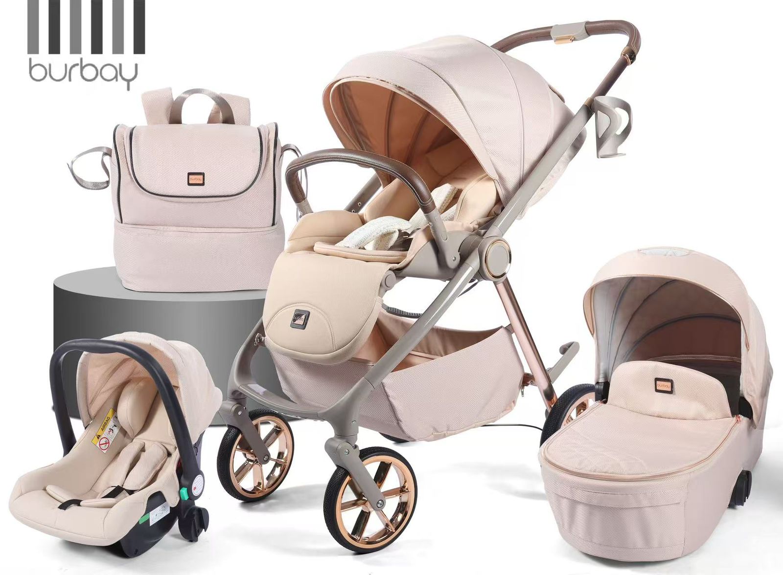 Poussette Burbay  3-en-1 | PC900