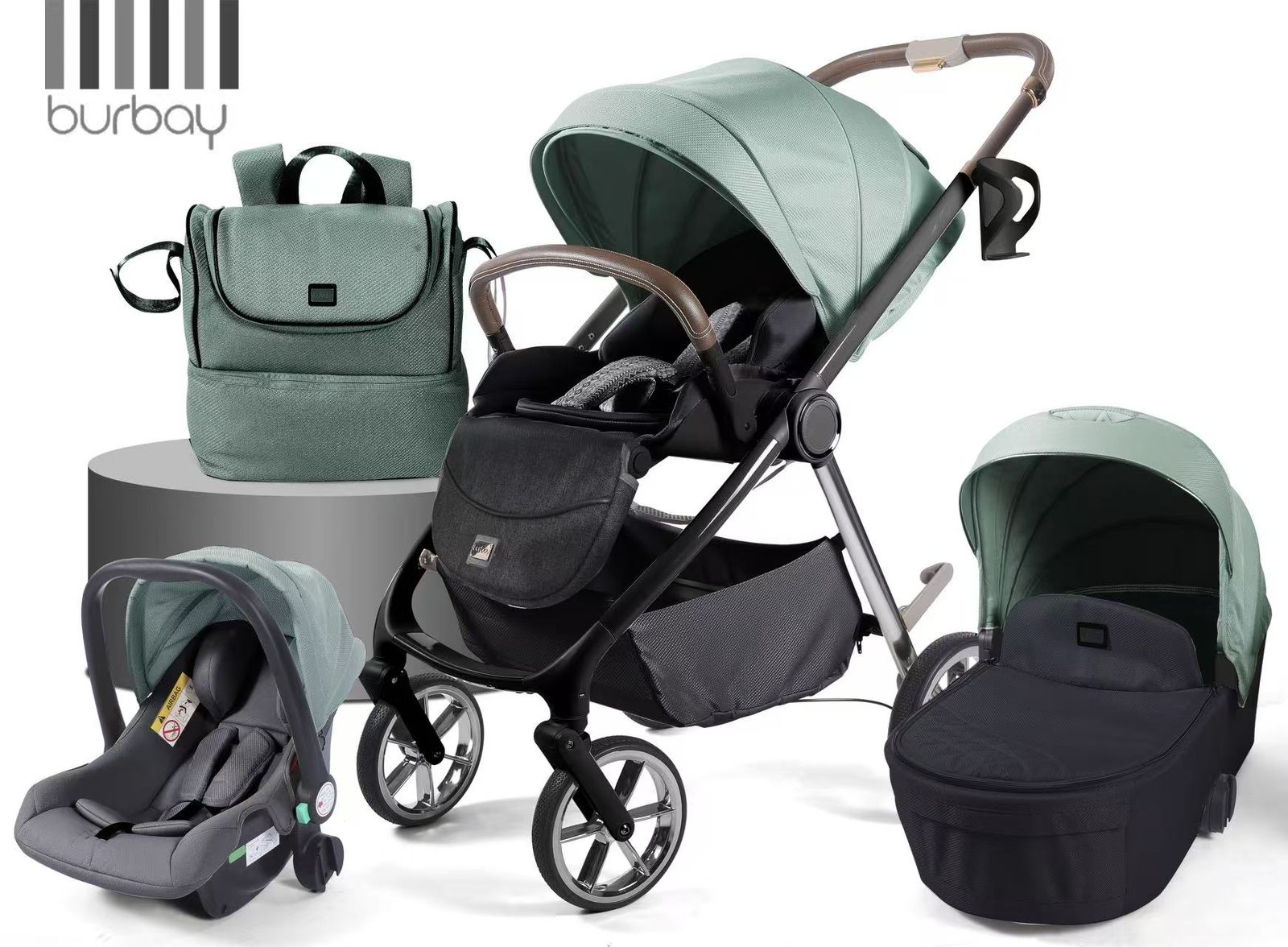 Poussette Burbay  3-en-1 | PC900